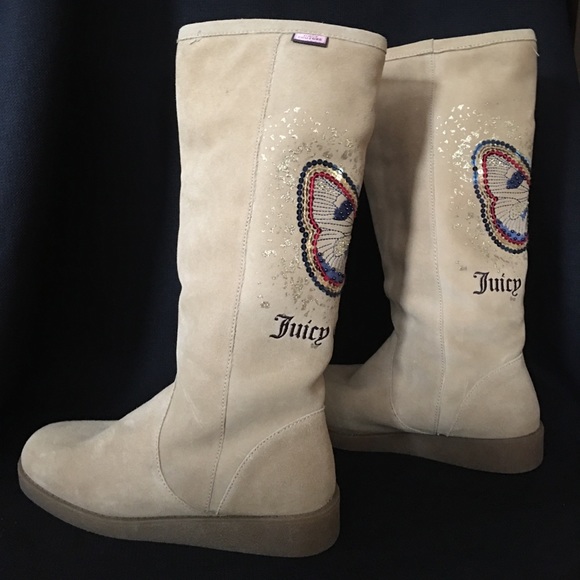 Juicy couture size 7 knee high boots - Picture 1 of 10